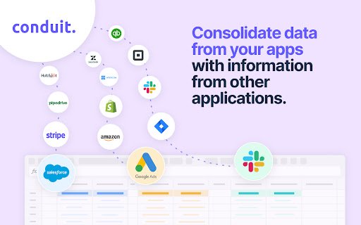 Conduit Copilot AI analyst for business  from Chrome web store to be run with OffiDocs Chromium online