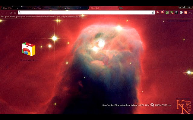Cone Nebula Theme  from Chrome web store to be run with OffiDocs Chromium online