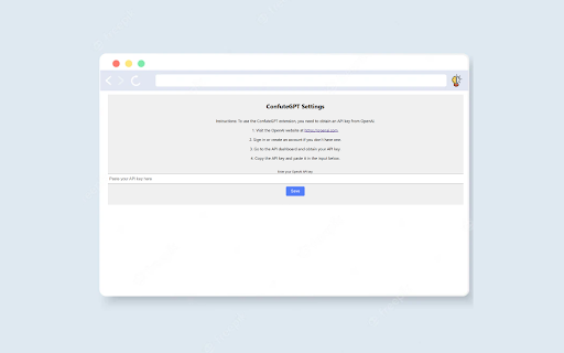 ConfuteGPT Extension  from Chrome web store to be run with OffiDocs Chromium online