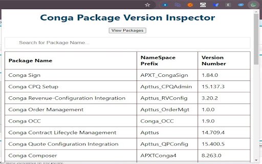Conga Debug Helper  from Chrome web store to be run with OffiDocs Chromium online