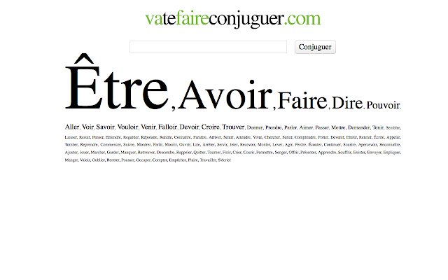 OffiDocs Chromiumオンラインで実行されるChrome Webストアの活用Vatefaireconjuguer
