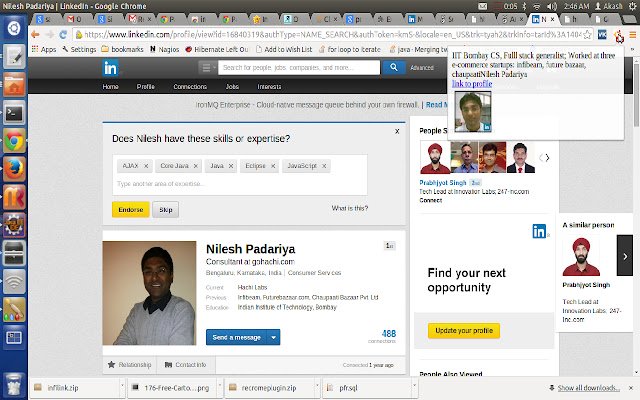 Connect Me  from Chrome web store to be run with OffiDocs Chromium online