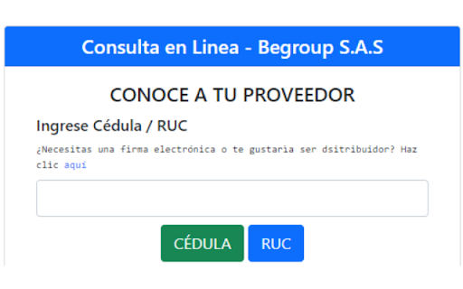 Conoce a tu proveedor  from Chrome web store to be run with OffiDocs Chromium online