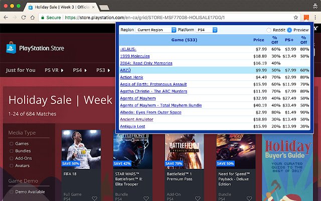 Console Deals a Reddit dal Chrome Web Store da eseguire con OffiDocs Chromium online