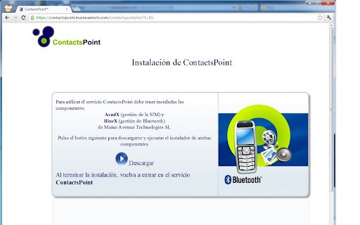 ContactsPoint  from Chrome web store to be run with OffiDocs Chromium online