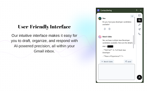 ContactSwing  from Chrome web store to be run with OffiDocs Chromium online