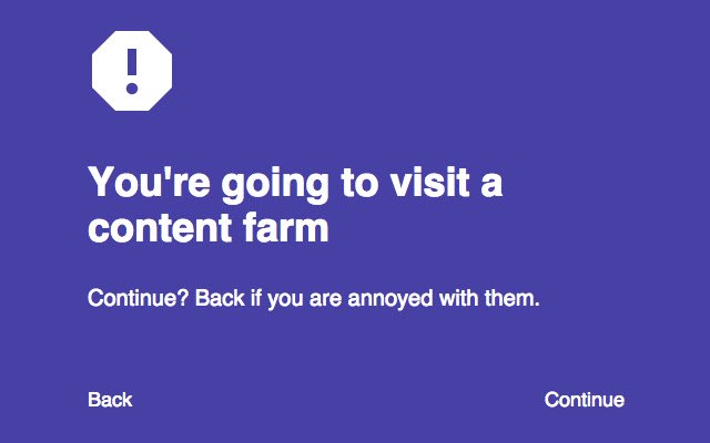 Content Farm Blocker de la tienda web de Chrome se ejecutará con OffiDocs Chromium en línea