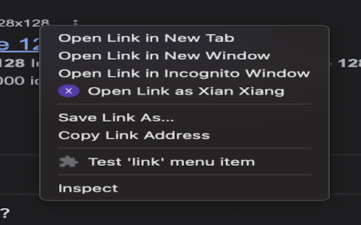Context Menus Sample  from Chrome web store to be run with OffiDocs Chromium online
