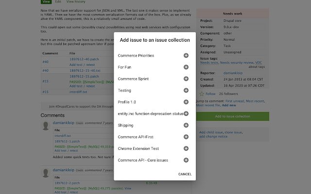 ContribKanban dari toko web Chrome untuk dijalankan dengan OffiDocs Chromium online