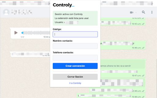 Controly Conversion  from Chrome web store to be run with OffiDocs Chromium online