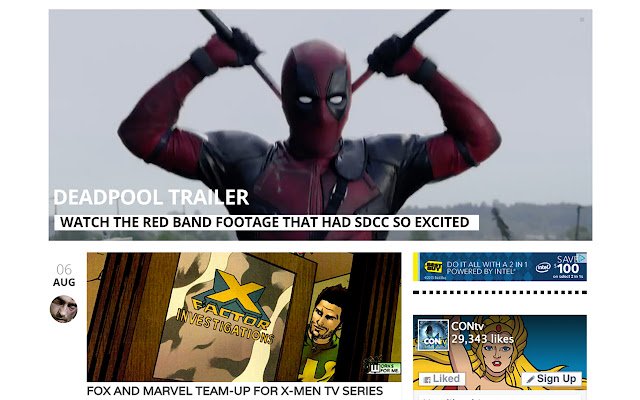 CONtv Blog  from Chrome web store to be run with OffiDocs Chromium online