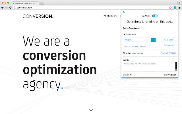 OffiDocs Chromium オンラインで実行するための、Conversion.coms Optimizely Chrome 拡張機能 (Chrome Web ストアから)