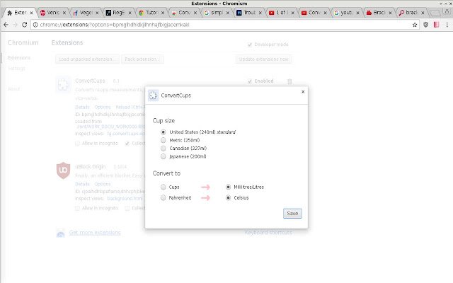 ConvertCups dari toko web Chrome untuk dijalankan dengan OffiDocs Chromium online