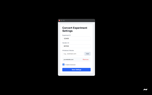 Convert Experiment URL Modifier  from Chrome web store to be run with OffiDocs Chromium online