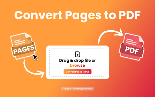 Convert Pages to PDF  from Chrome web store to be run with OffiDocs Chromium online