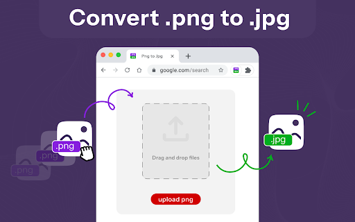 Convert PNG to JPG  from Chrome web store to be run with OffiDocs Chromium online