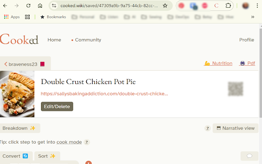 Cooked Wiki Redirector  from Chrome web store to be run with OffiDocs Chromium online