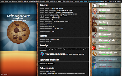 Cookie Clicker  from Chrome web store to be run with OffiDocs Chromium online