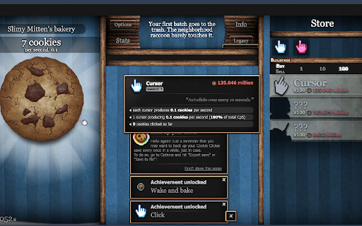 Cookie Clicker : Clicker Games  from Chrome web store to be run with OffiDocs Chromium online