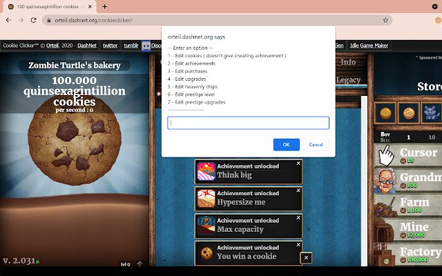 Cookie clicker control from Chrome web store to be run with OffiDocs Chromium online Cookie clicker control from Chrome web store to be run with OffiDocs Chromium online