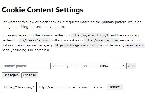 Cookie-inhoudsinstellingen van de Chrome-webwinkel om te worden uitgevoerd met OffiDocs Chromium online