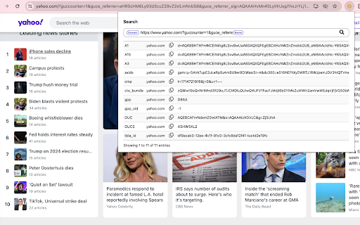 Cookie Copier  from Chrome web store to be run with OffiDocs Chromium online
