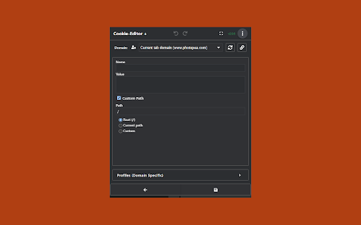 Cookie Editor Plus  from Chrome web store to be run with OffiDocs Chromium online