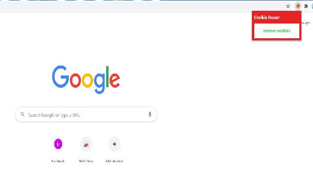 Cookie_Eraser จาก Chrome เว็บสโตร์ที่จะเรียกใช้ด้วย OffiDocs Chromium ออนไลน์