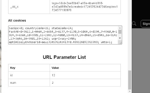 Cookie Fetcher  from Chrome web store to be run with OffiDocs Chromium online