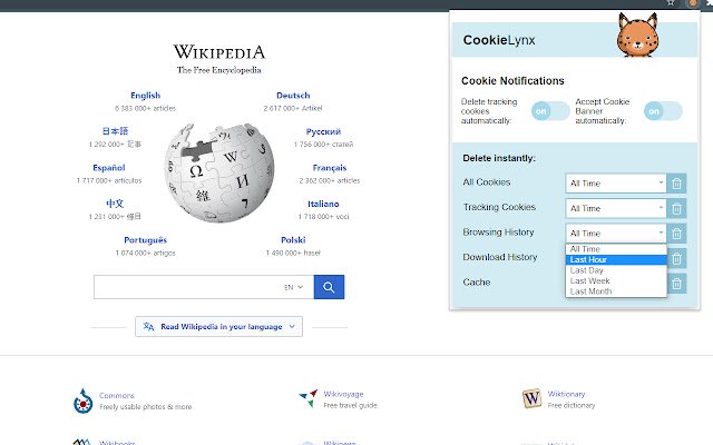 CookieLynx  from Chrome web store to be run with OffiDocs Chromium online