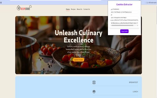 Cookies Extractor from Chrome web store to be run with OffiDocs Chromium online Cookies Extractor from Chrome web store to be run with OffiDocs Chromium online