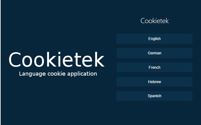 Cookietek  from Chrome web store to be run with OffiDocs Chromium online