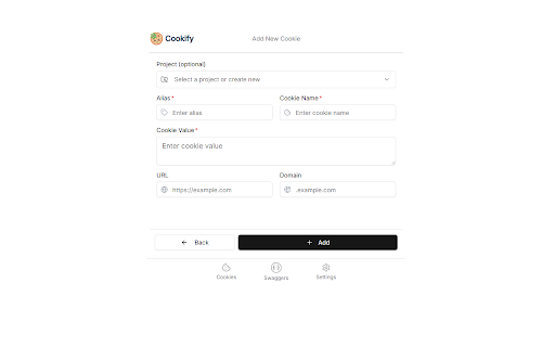 Cookify  from Chrome web store to be run with OffiDocs Chromium online