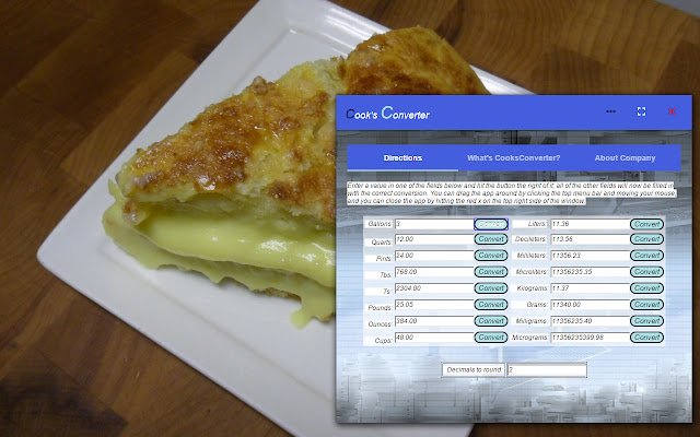 Cooks Converter  from Chrome web store to be run with OffiDocs Chromium online