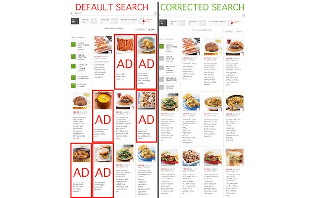 Cooks Illustrated Exclusive Search  from Chrome web store to be run with OffiDocs Chromium online