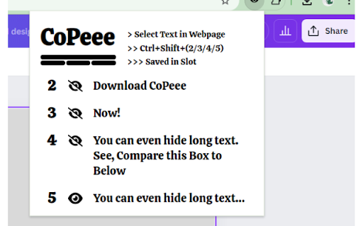 CoPeee  from Chrome web store to be run with OffiDocs Chromium online