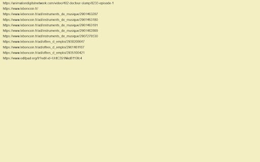 Copieur dURLs ouvertes  from Chrome web store to be run with OffiDocs Chromium online