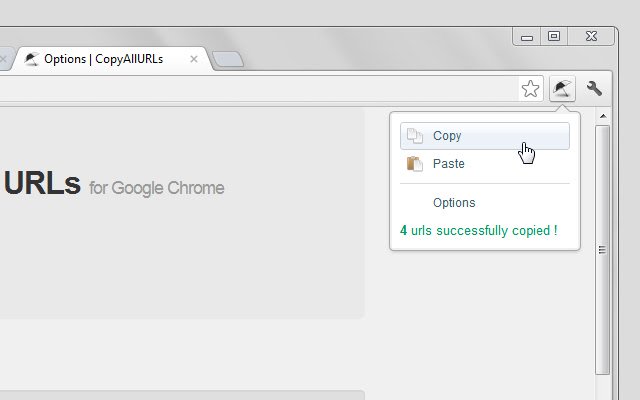OffiDocs Chromium online で実行する Chrome ウェブストアからすべての URL をコピーします