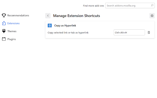 Copy as Hyperlink  from Chrome web store to be run with OffiDocs Chromium online