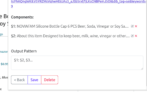 Copy By Pattern  from Chrome web store to be run with OffiDocs Chromium online