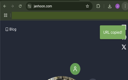 Copy Current URL Shortcut  from Chrome web store to be run with OffiDocs Chromium online