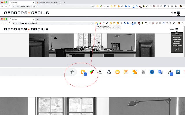 Copy Download Links  from Chrome web store to be run with OffiDocs Chromium online