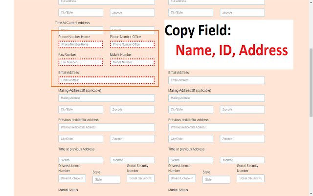 Copy Fields Data CTH  from Chrome web store to be run with OffiDocs Chromium online