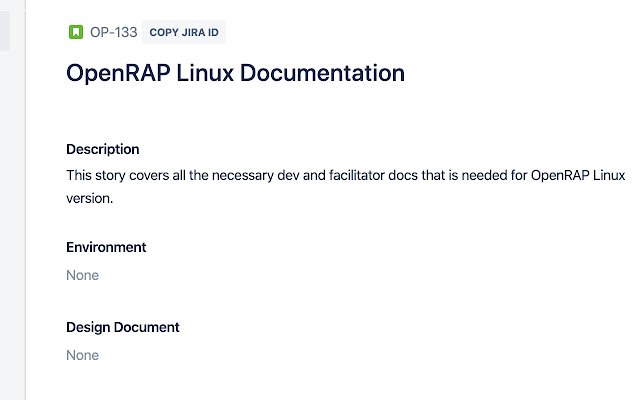 Copie la ID de JIRA de la tienda web de Chrome para que se ejecute con OffiDocs Chromium en línea