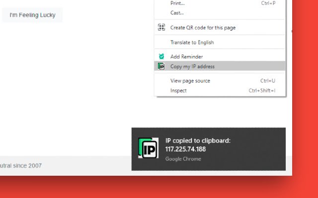 Copy My IP  from Chrome web store to be run with OffiDocs Chromium online