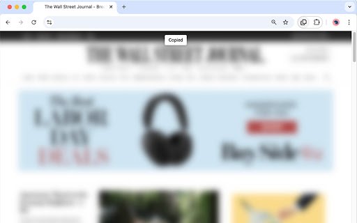 Copy page title as hyperlink  from Chrome web store to be run with OffiDocs Chromium online