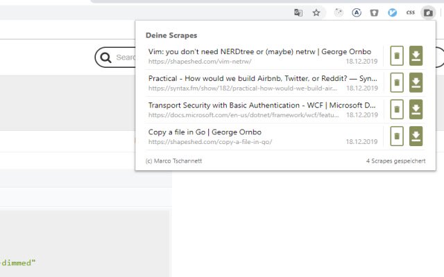 CopyPasta Scrape everything  from Chrome web store to be run with OffiDocs Chromium online