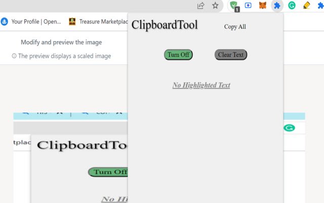 Copy Paste Highlighter tool  from Chrome web store to be run with OffiDocs Chromium online