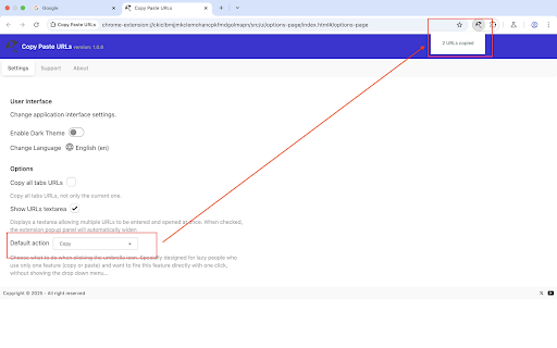 Copy Paste URLs  from Chrome web store to be run with OffiDocs Chromium online