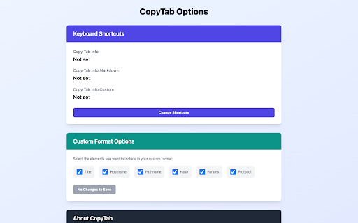 Copy Tab Info  from Chrome web store to be run with OffiDocs Chromium online